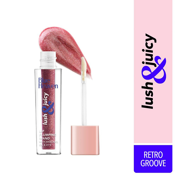 Blue Heaven Lush & Juicy Lip Wand Gloss, Retro Groove 5 ml