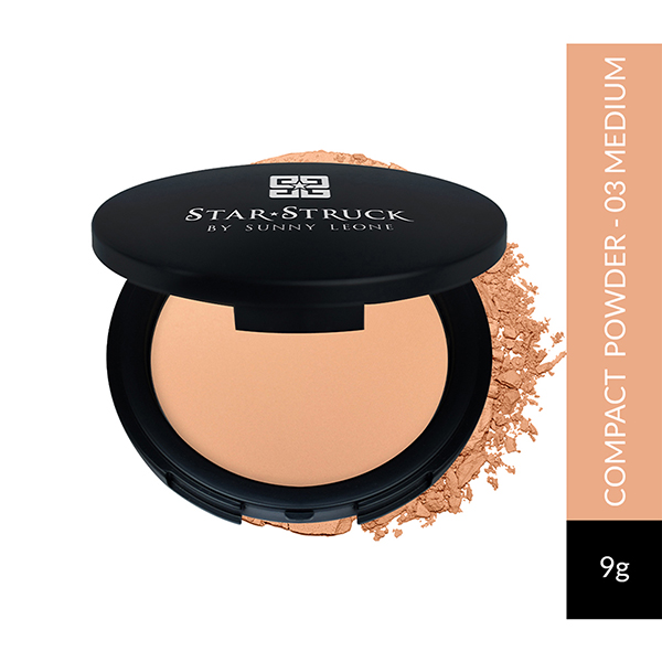 Star Struck by Sunny Leone Compact Powder 03 Medium 9 gm